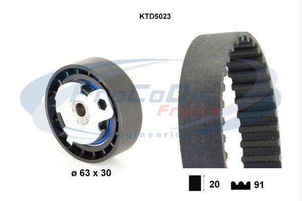 PROCODIS FRANCE paskirstymo diržo komplektas KTD5023